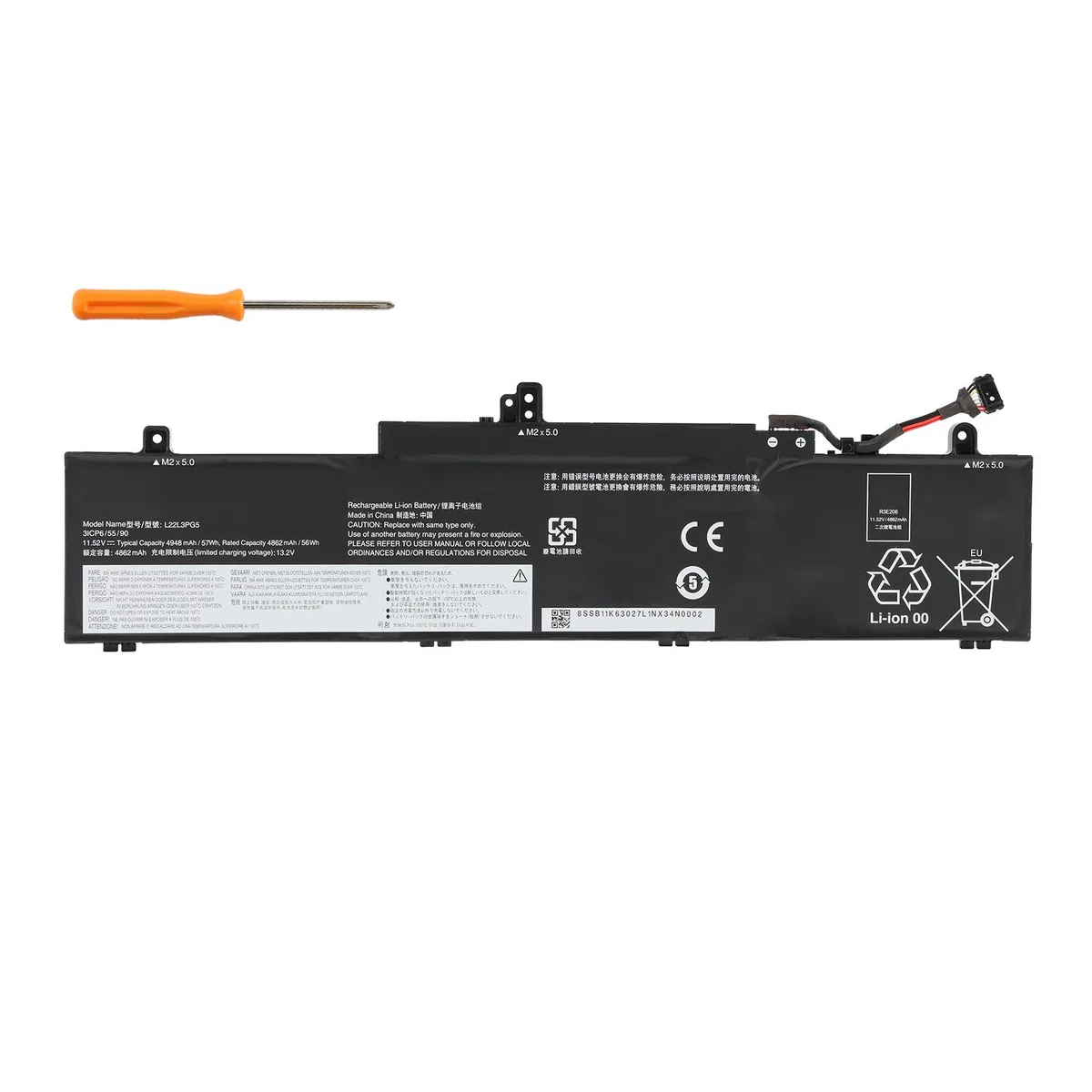 KingSener KingSener L22L3PG5 laptop battery 11.52V 4948mAh 57Wh — product photo