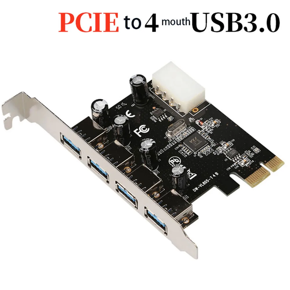 IHDAPP IHDAPP VL805 PCIe x1 4-port USB 3.0 expansion card — product photo