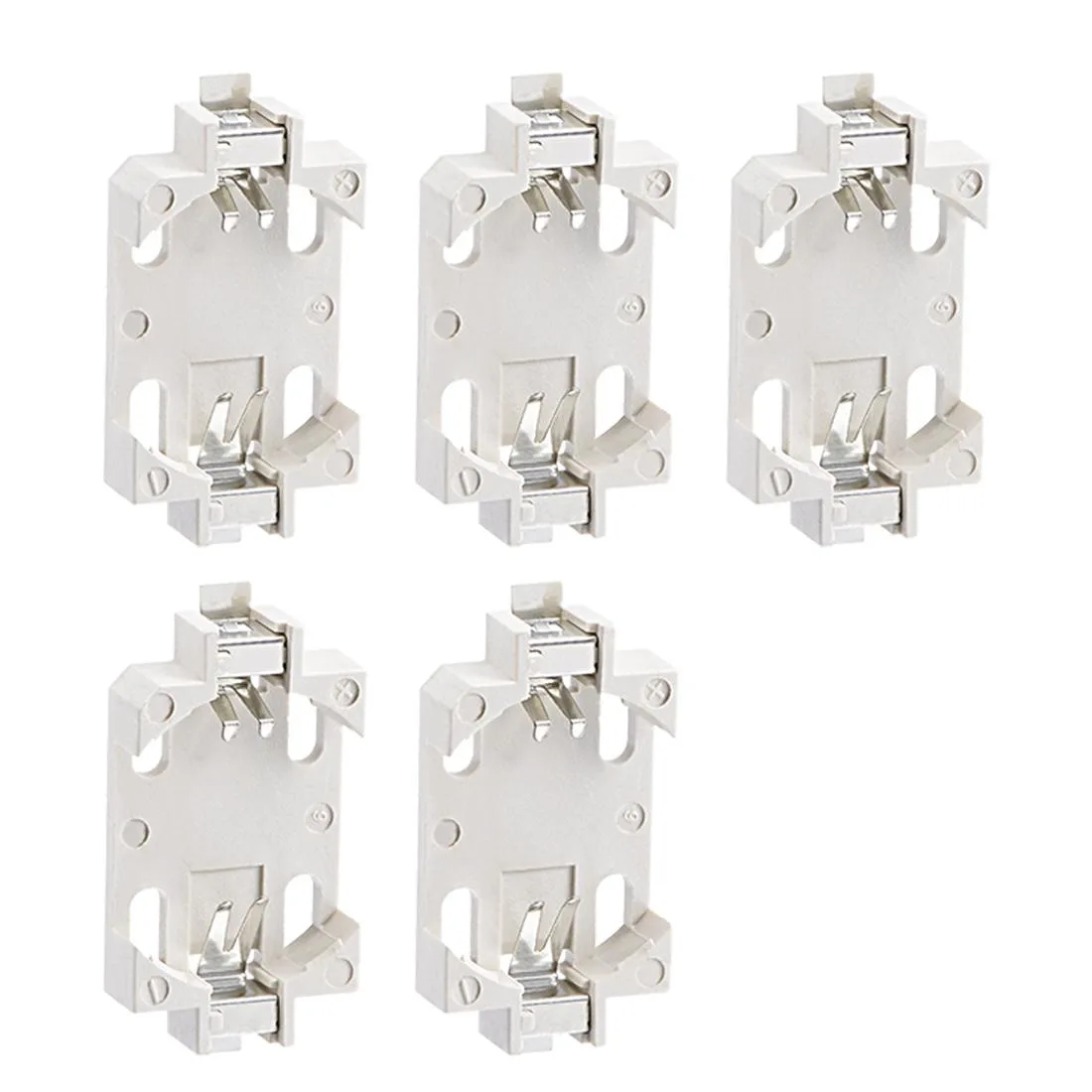 Unique-Bargains Unique-Bargains CR2032 CR2025 CR2016 Horizontal Battery Holder White 5 Pcs — product photo
