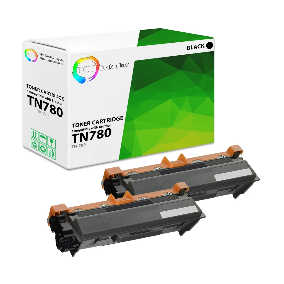 True Color Toner True Color Toner TN780 Black Toner Cartridge 2 Pack 12000 Pages — product photo