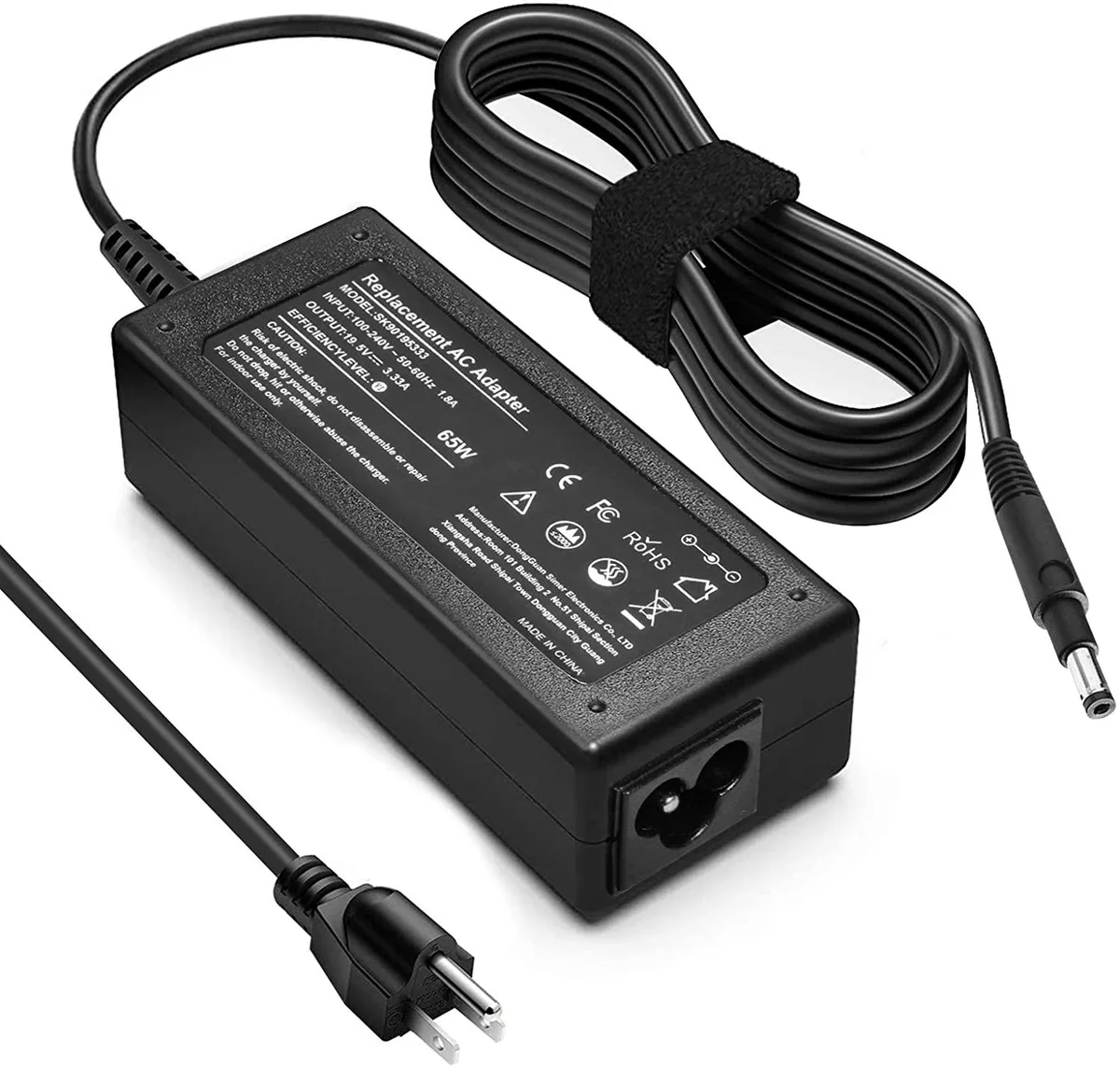 myVolts myVolts 19.5V 3.33A 65W AC Adapter 4.8mm×1.7mm for HP Pavilion Envy — product photo