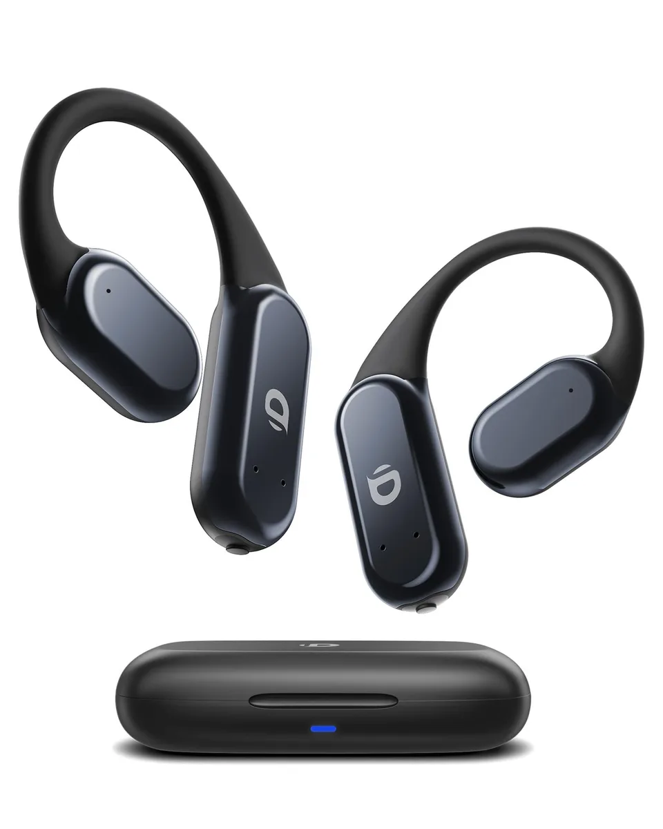  Yistao LibreFit Pro B8 Open Ear Headphones Bluetooth 6.0 60h IP68 obsidian gold — product photo
