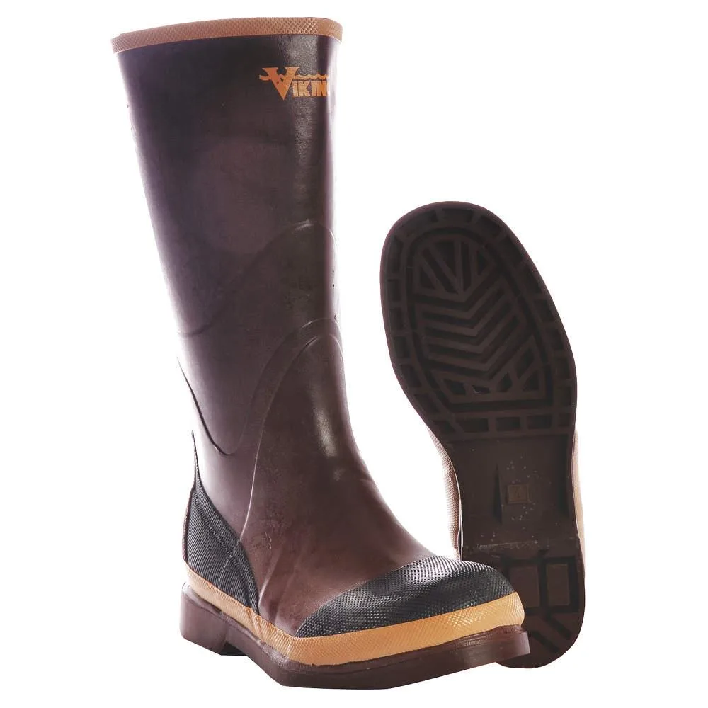 Viking Viking VW29-6 Unisex Tall Rubber Boots Plain Toe 16" Brown Size 6 — product photo