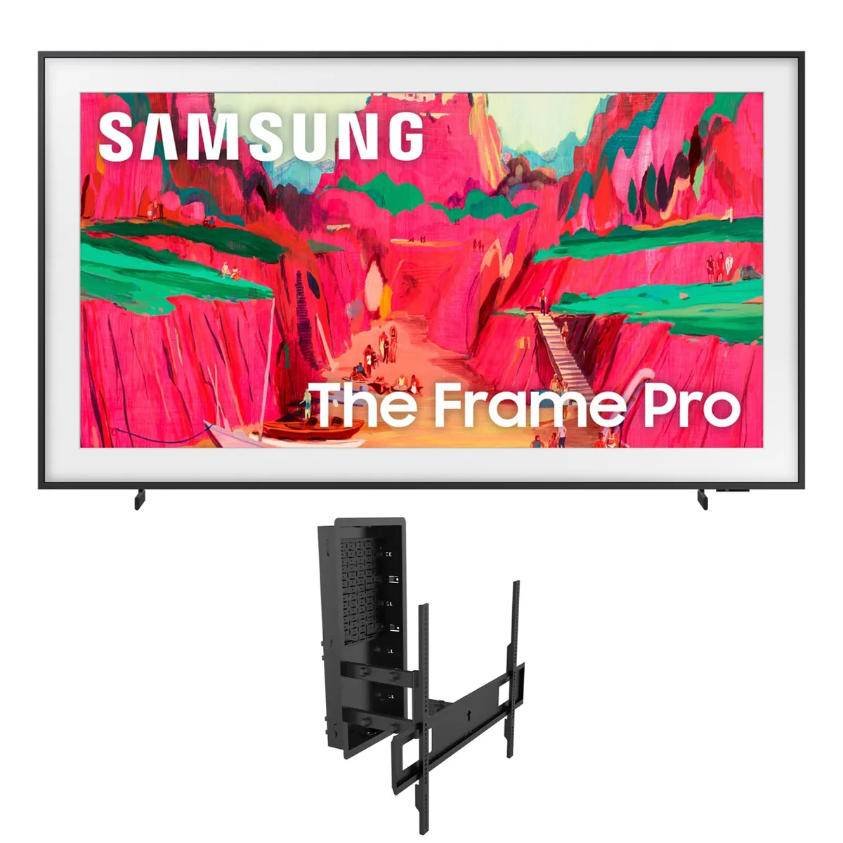 SAMSUNG SAMSUNG QN75LS03FWFXZA 75" Neo QLED TV 120Hz 2025 with Kanto R600 Mount — product photo