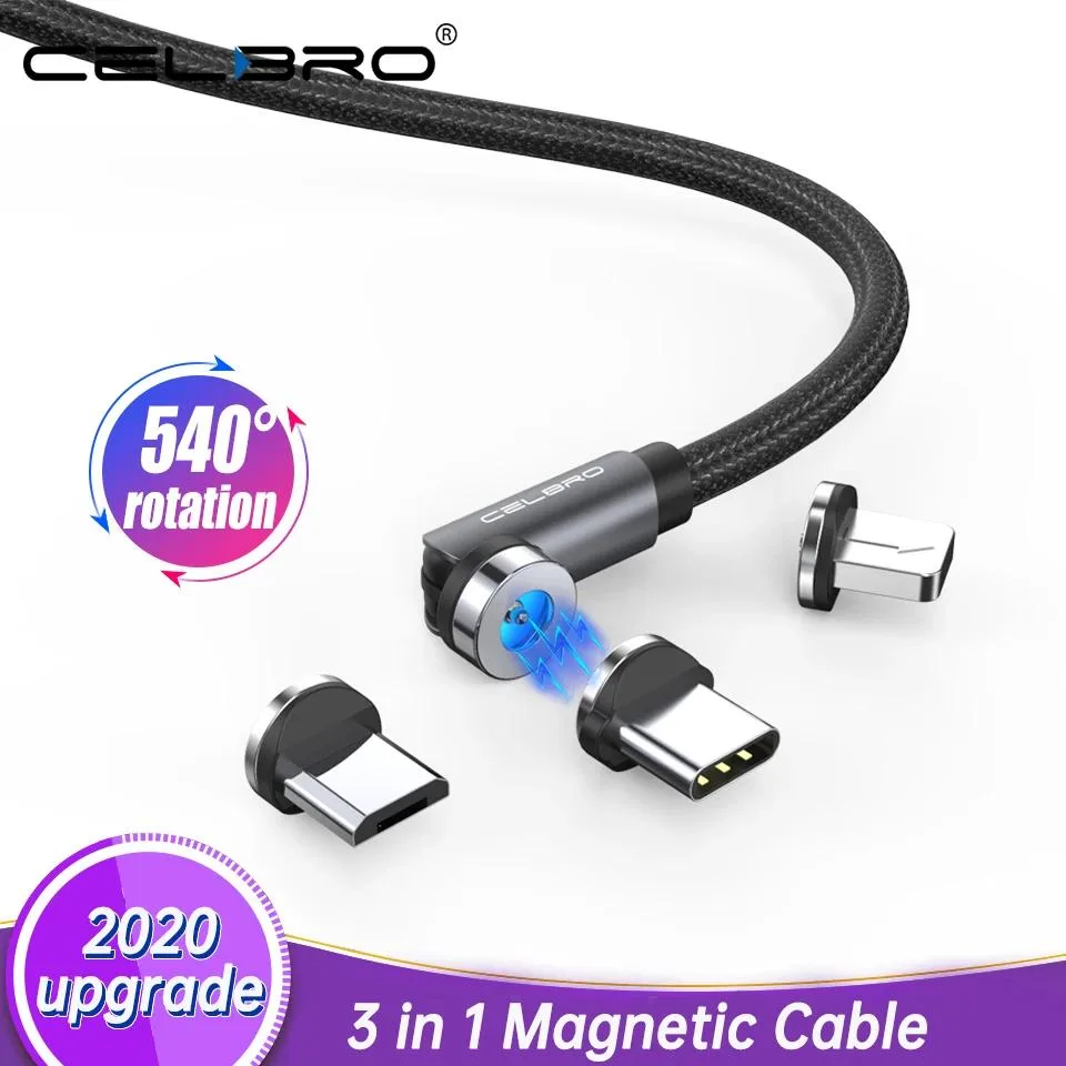 Defendwe Defendwe Magnetic USB Cable Micro USB to USB A 540° 2.4A 2m — product photo