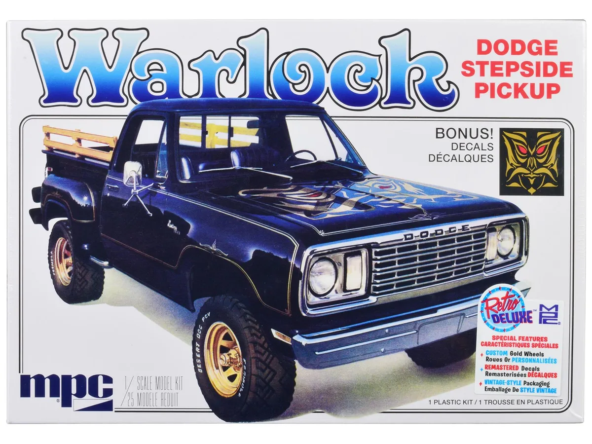 Mpc Mpc 1977 Dodge Warlock Stepside Pickup Truck 1/25 Scale Hobby Collectible — product photo
