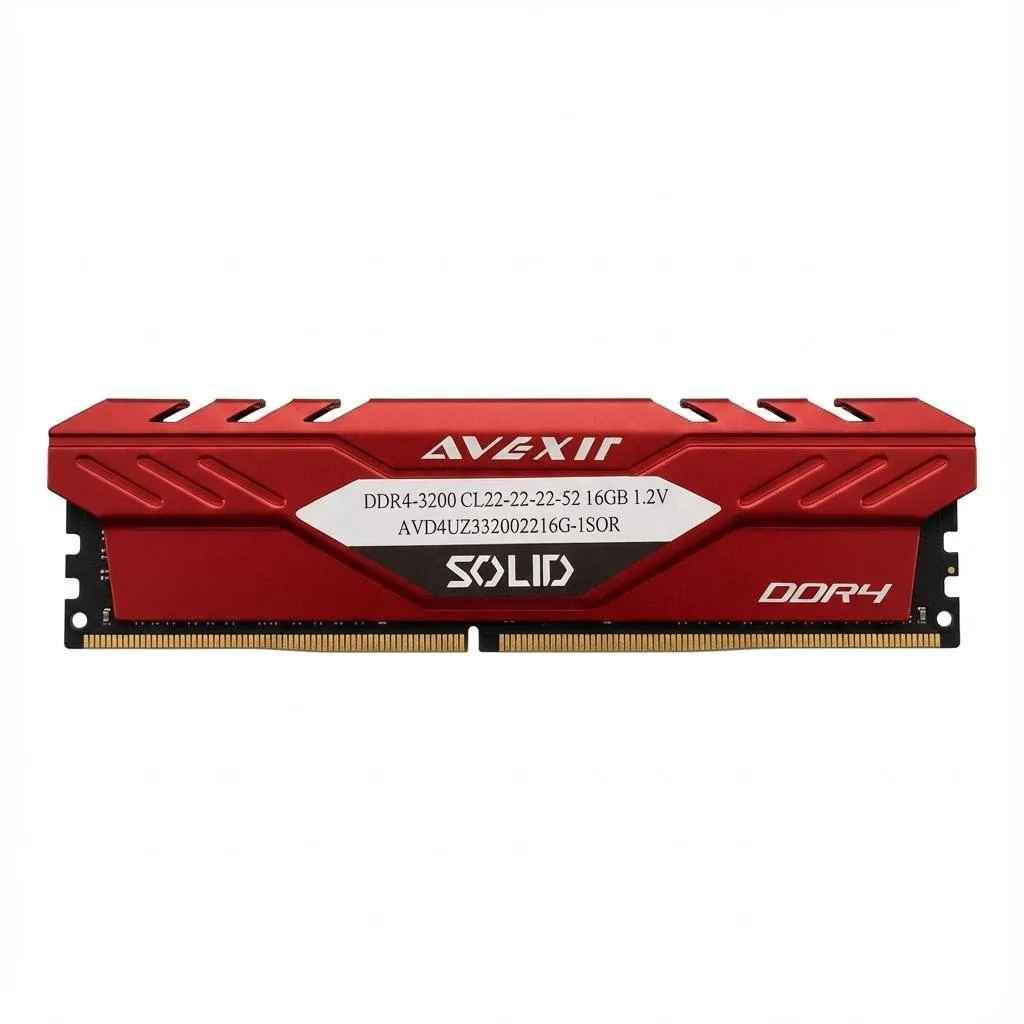 Avexir Avexir SOLID DDR4 16GB 3200MHz CL22 Red desktop RAM — product photo