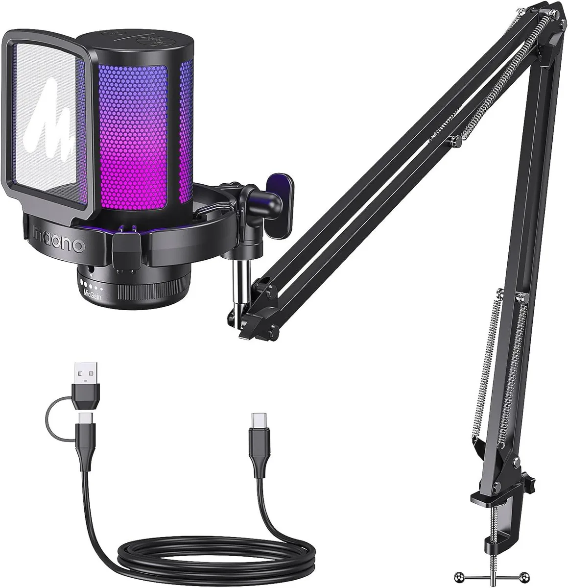 MAONO MAONO DGM20S USB Gaming Microphone Purple Black — product photo