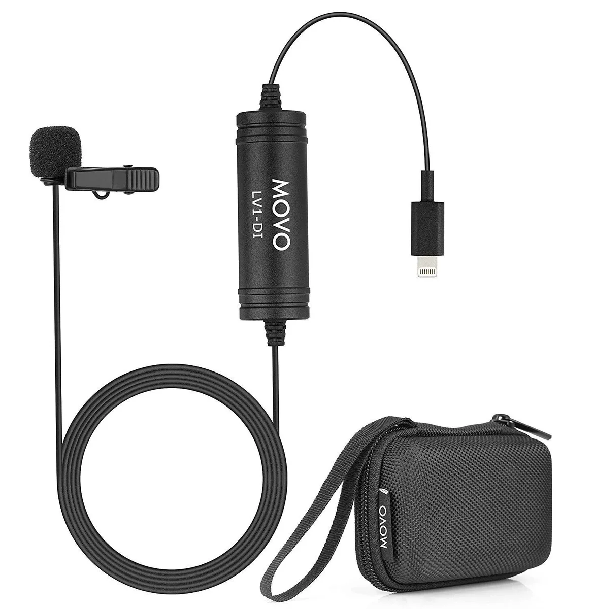 Movo Movo LV1-DI Lavalier Microphone Lightning 20-foot Cable — product photo