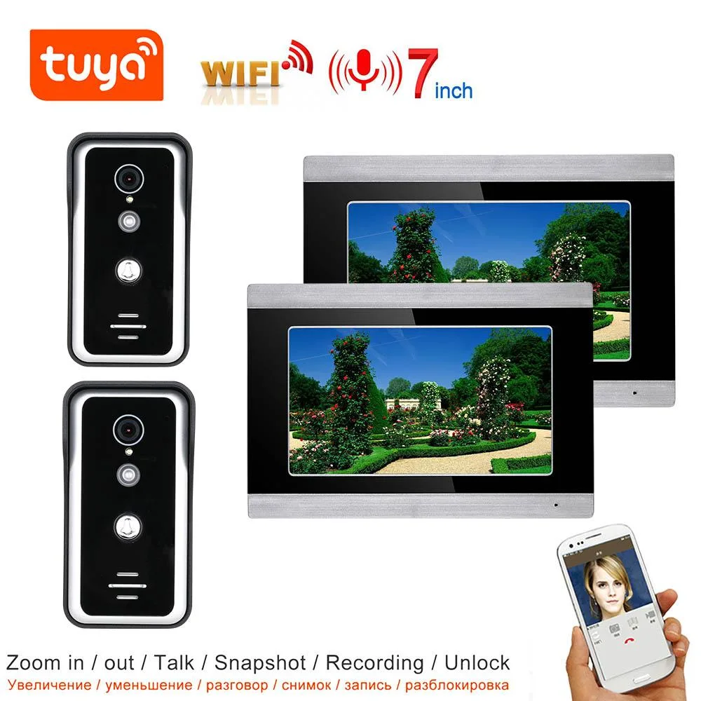 visiPower visiPower 7" Touch Video Intercom Kit 2 Door + 2 Monitor Tuya 128GB — product photo