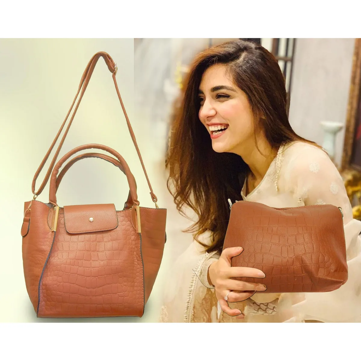 Interloper Interloper Two-Piece Handbag Set Tan 10 7.5 8.5 — product photo