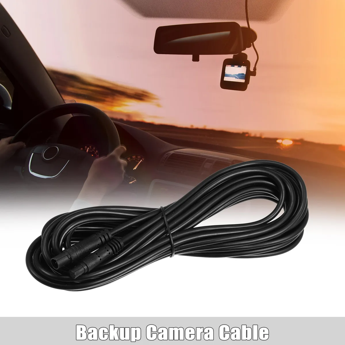 Unique-Bargains Unique-Bargains 6 Pin Backup Camera Extension Cable 600cm 19.69ft — product photo