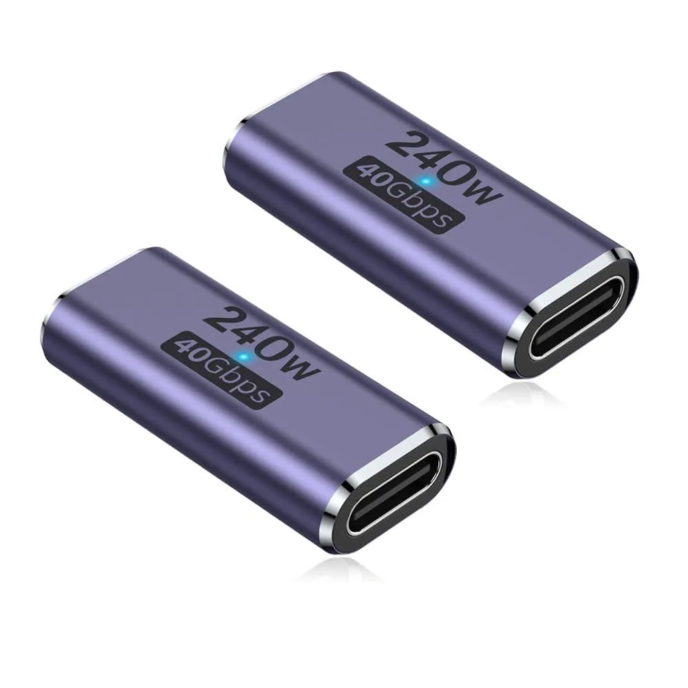 BUCIER BUCIER USB-C coupler 240W 40Gbps 8K@60Hz purple — product photo