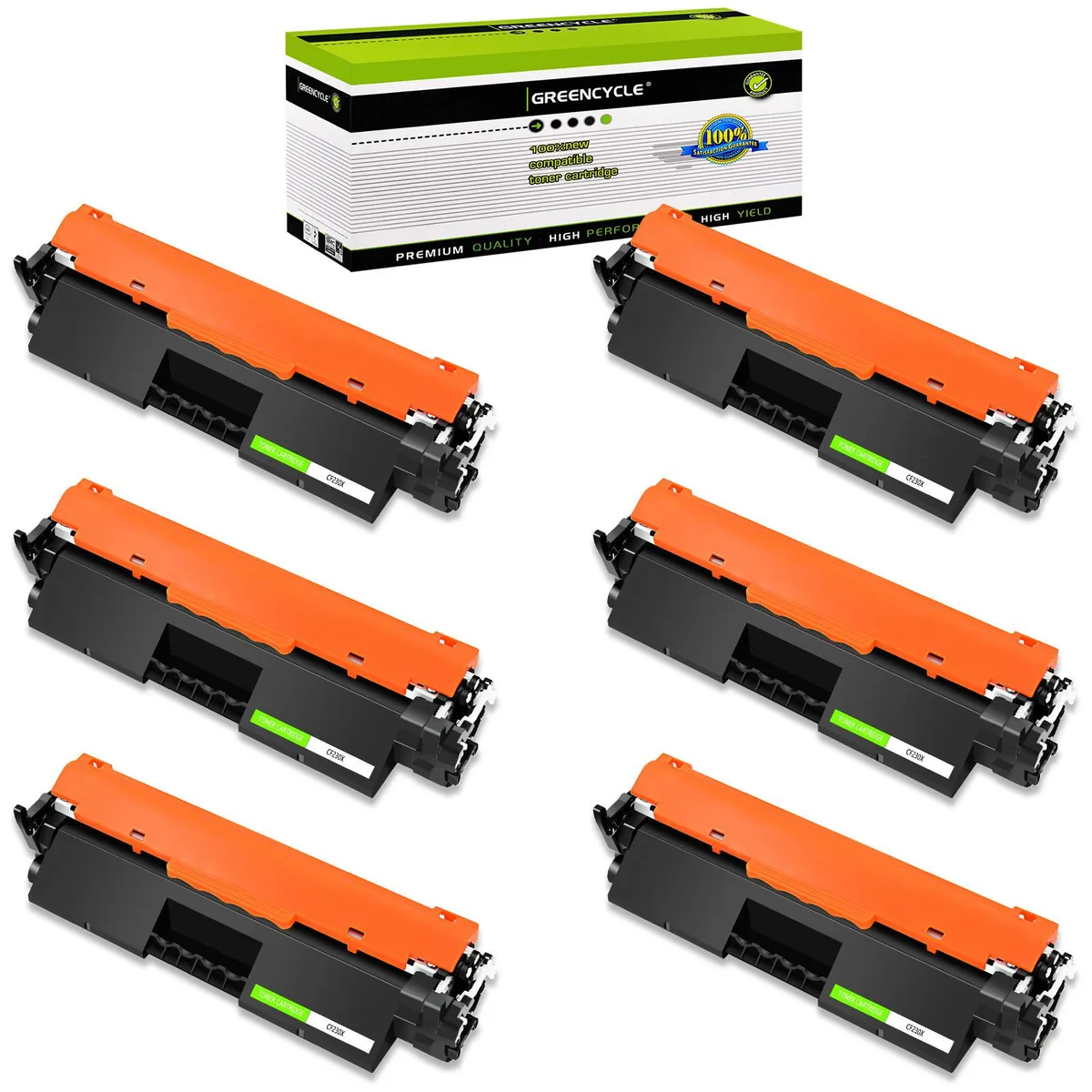 GREENCYCLE GREENCYCLE CF230X 6-Pack Black Toner Cartridge 3500 Pages — product photo