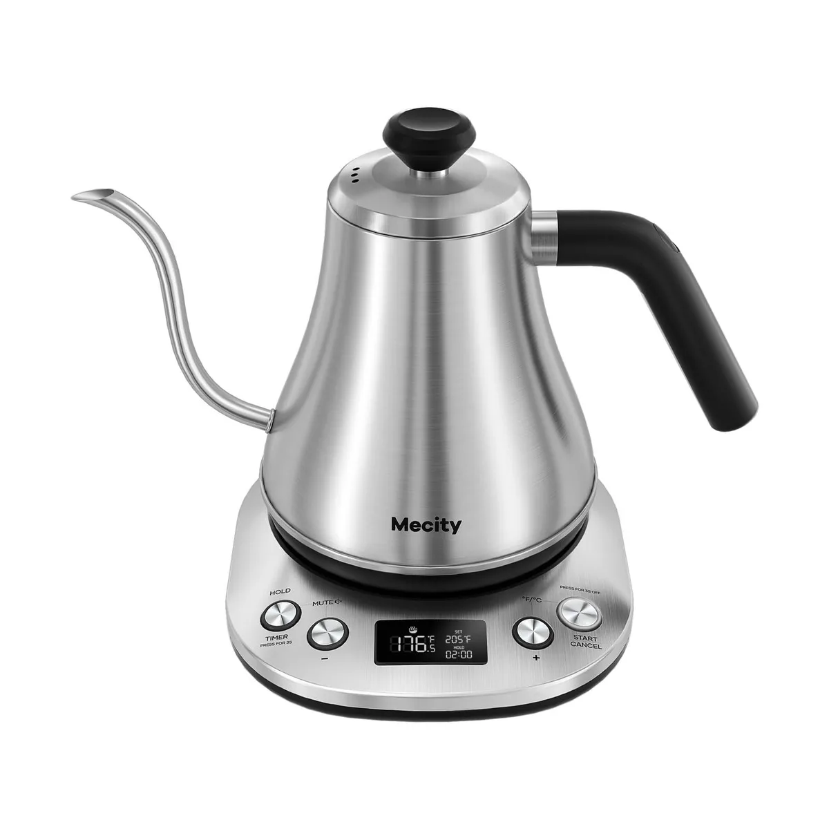  Mecity HB-3166M Electric Gooseneck Kettle 0.8L Stainless Steel — product photo
