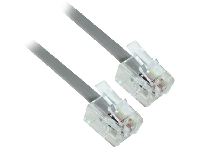 Nippon Labs Nippon Labs 50RJ4-25-ST 25 ft 28 AWG RJ11 6p4c phone cable — product photo