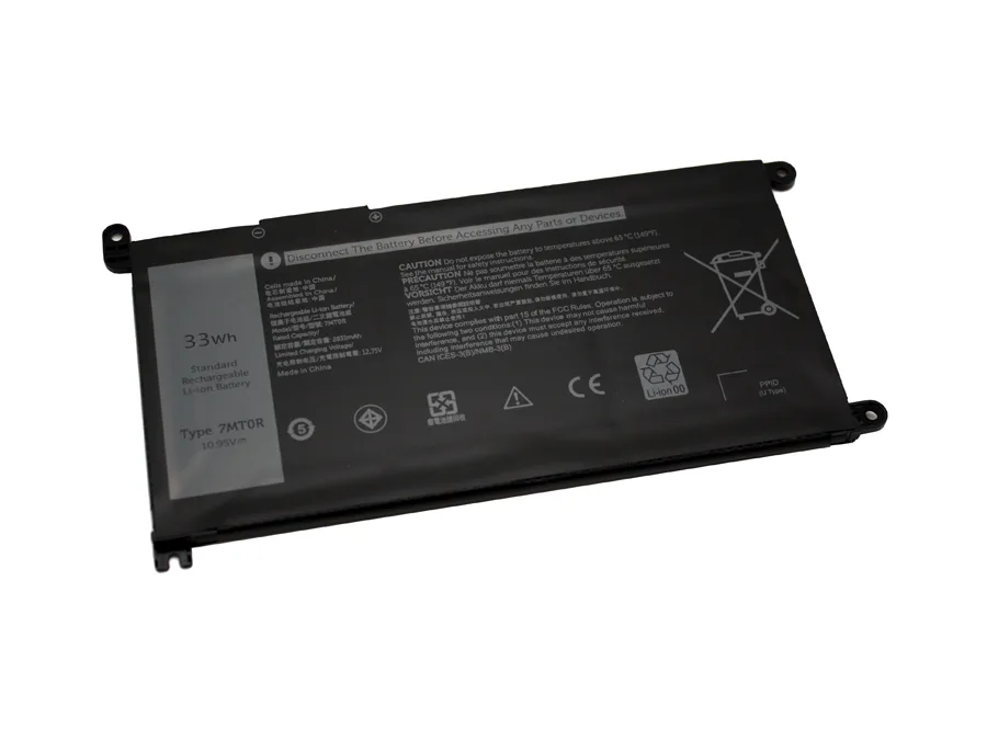 PowerWarehouse PowerWarehouse 7MT0R laptop battery for Dell Chromebook 3400 3100 5488 5493 10.95V 3013mAh — product photo