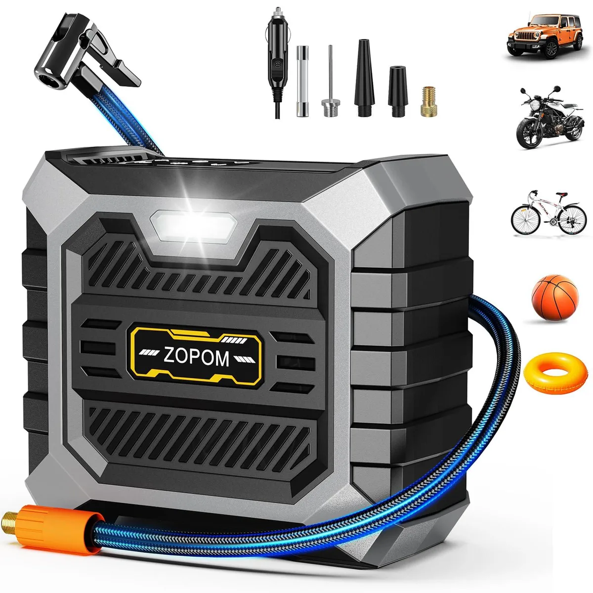  XtremepowerUS NP-268 DC 12V digital pressure gauge tire inflator — product photo