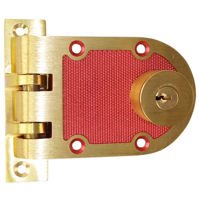 Solid bronze jimmy-proof deadlock with double cylinder and US10 finish