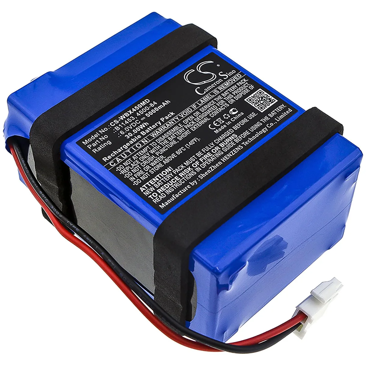 Cameron &amp; Co Cameron &amp; Co DS-CS-WBX450MD 6.0V 5000mAh Sealed Lead Acid Battery Blue — product photo