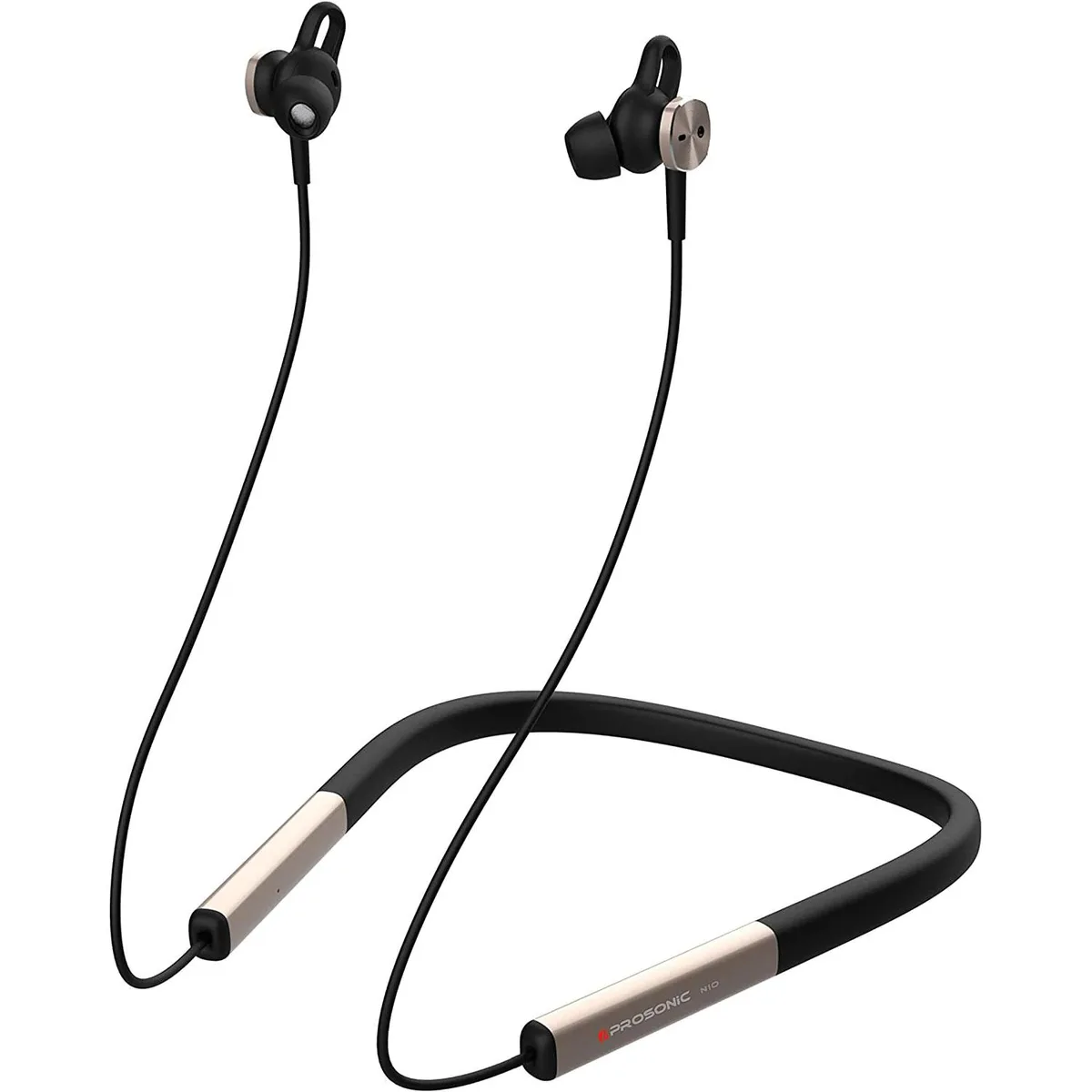 Leaderwave Leaderwave Prosonic N10 Wireless Neckband Headphones Black Gold — product photo