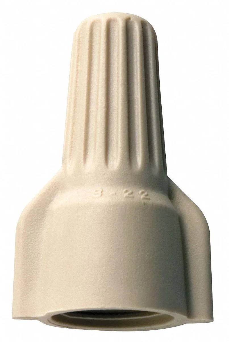 Buchanan Buchanan WT41-B Twist-On Wire Connectors Tan 22-10 AWG Pack 500 — product photo