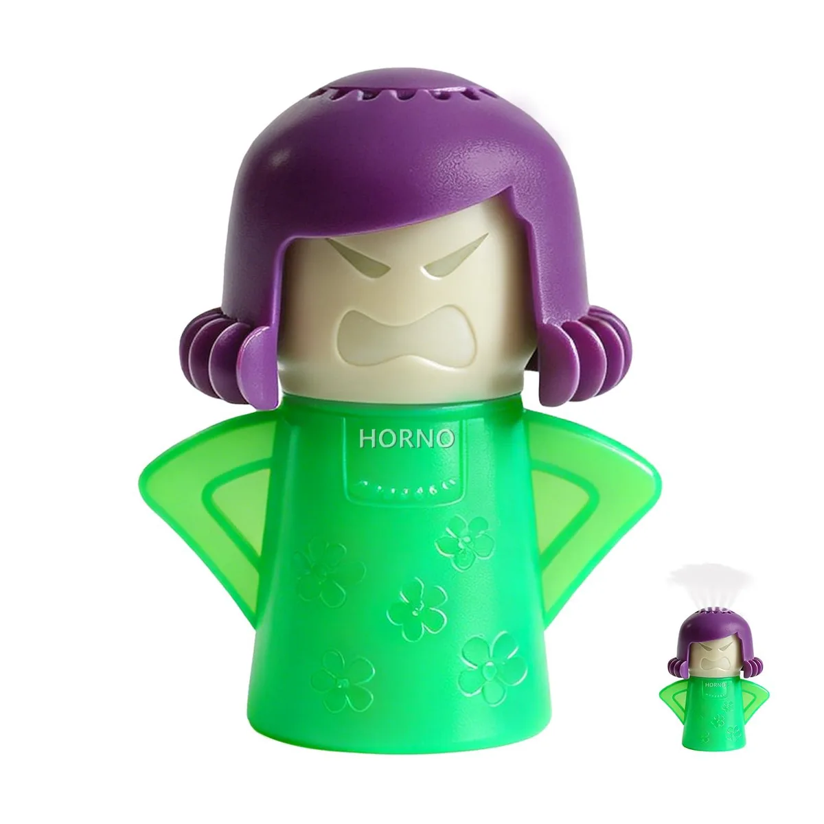  HORNO Angry Mama Microwave Steam Cleaner Green — product photo