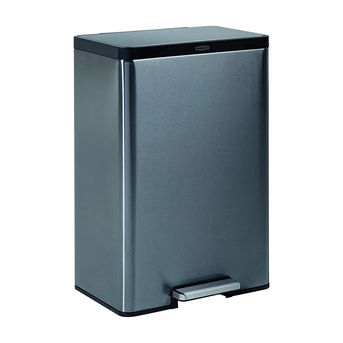 Rubbermaid Rubbermaid 2112520 Elite Step-On Trash Can 12 gallon Charcoal Stainless Steel — product photo