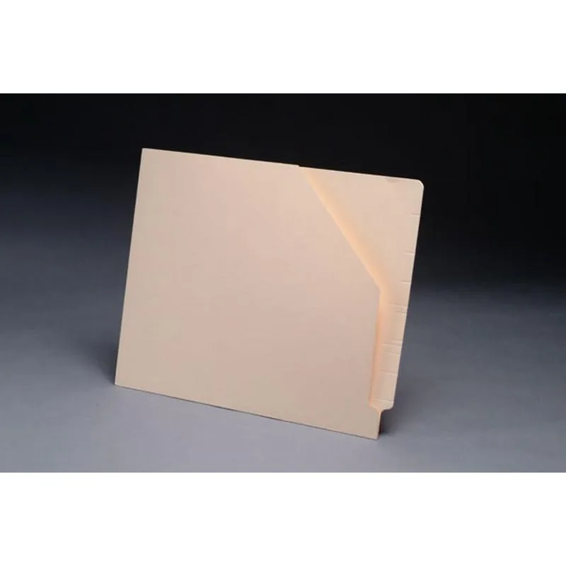 BSP FIling BSP FIling 11pt Manila Pocket Full Cut End Tab Letter Size Slant Cut Front Box of 100 — product photo