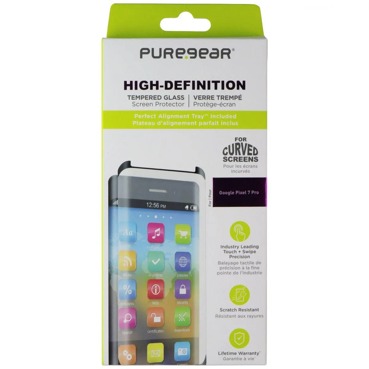 PureGear PureGear Tempered Glass Screen Protector Google Pixel 7 Pro — product photo