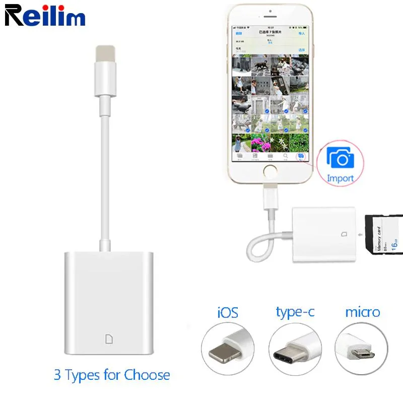 Hetai Tech Hetai Tech 8-in-1 Card Reader Lightning USB-C iOS 9.2 256 GB — product photo