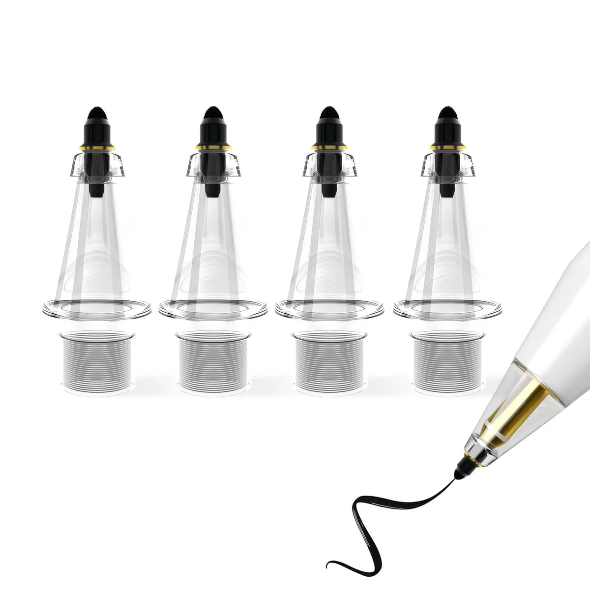 LuxSuKuKu Soft Brush Replacement Tips 4-pack for Apple Pencil — product photo