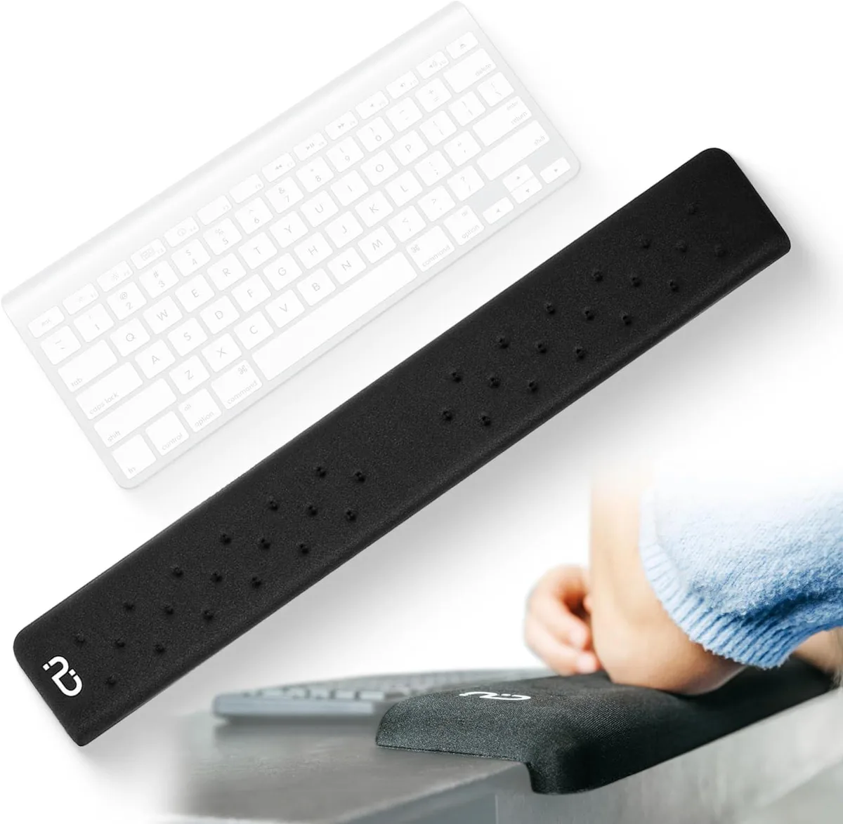 Emerson Emerson EdgeRest L-Shaped 24-Inch Wrist Rest Black — product photo