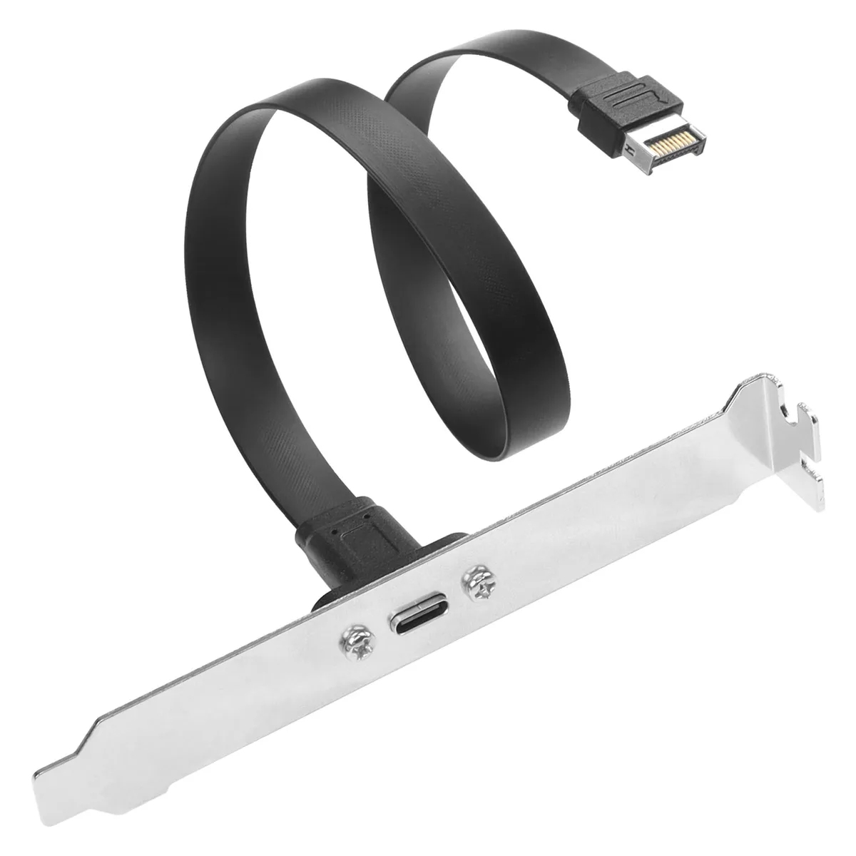 BUCIER BUCIER USB 3.1 Type-E 20-Pin Male to USB-C Female Cable 30cm Full-Height Bracket — product photo