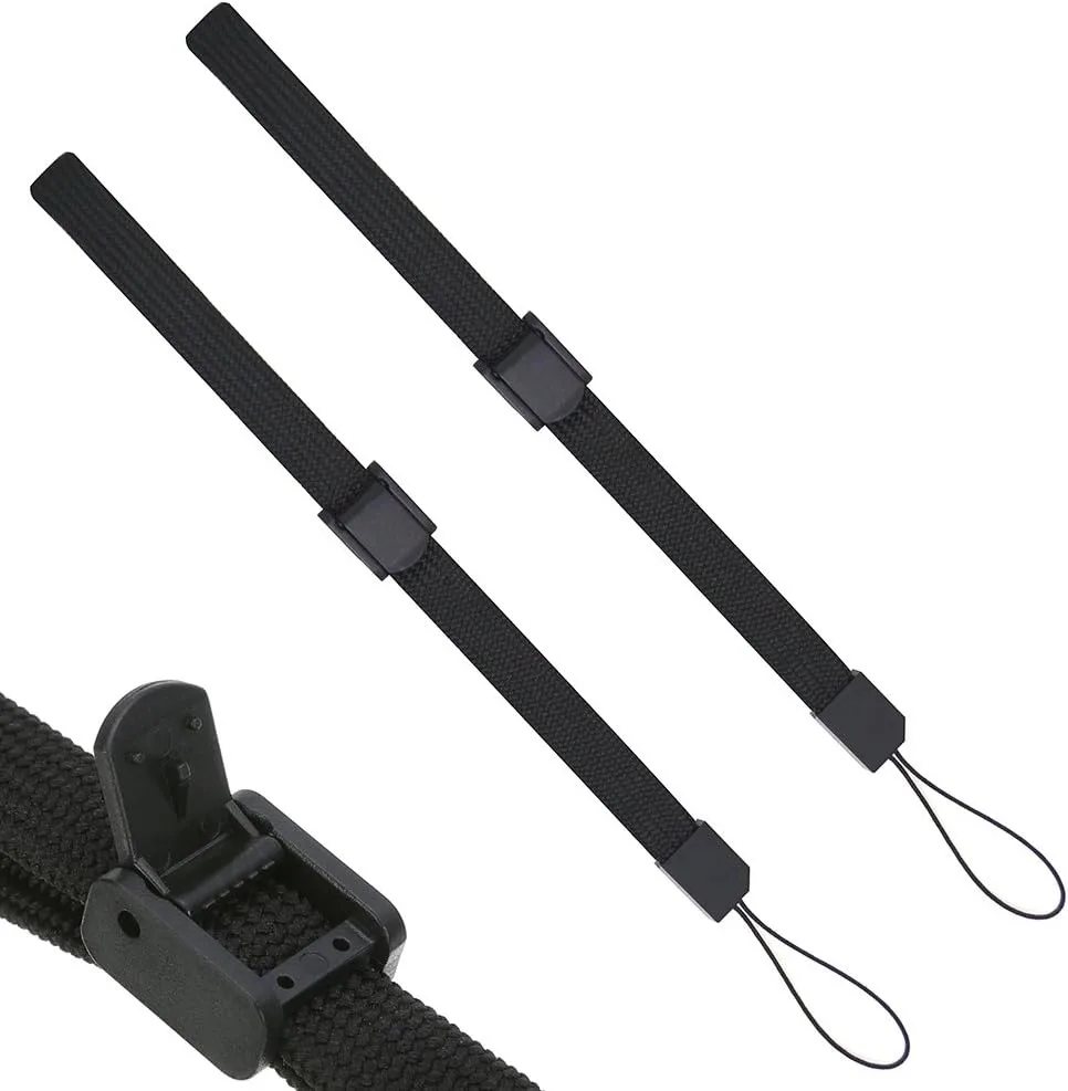 Woven nylon wrist strap with sliding adjuster, 22 cm total length