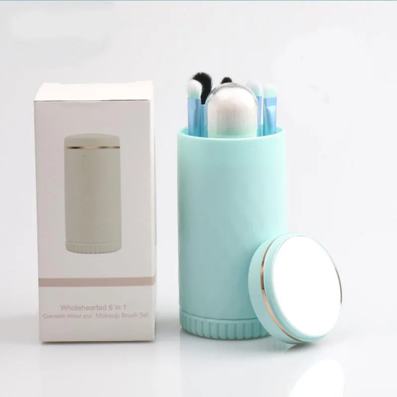 DAXINQI DAXINQI 6-in-1 Goat Hair Makeup Brush Set Blue — product photo