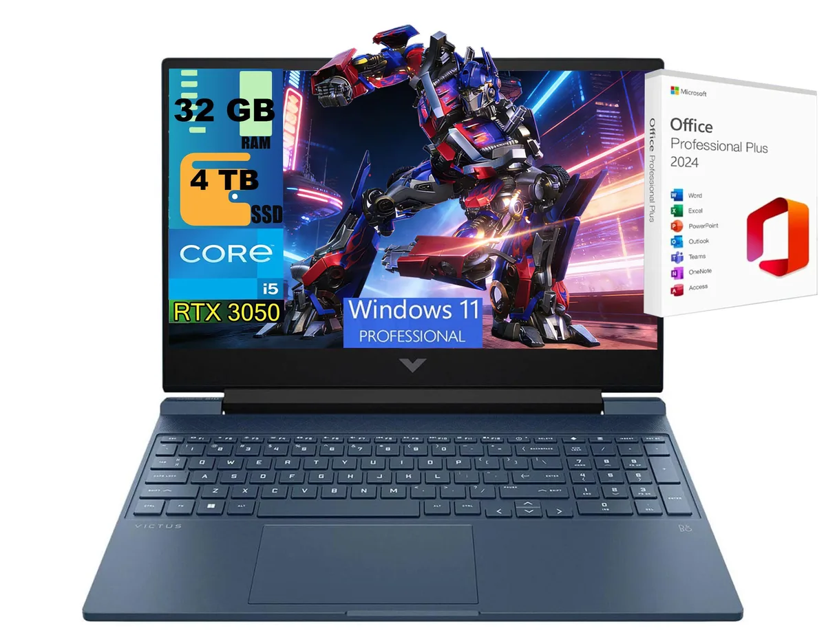 HP HP Victus 15 Blue 32GB 4TB gaming laptop — product photo