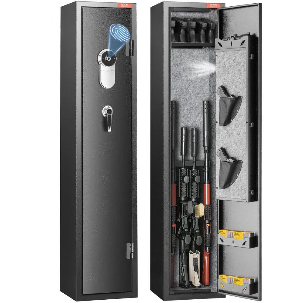 VEVOR VEVOR 5 Rifle Gun Safe Fingerprint Lock Steel Cabinet — product photo