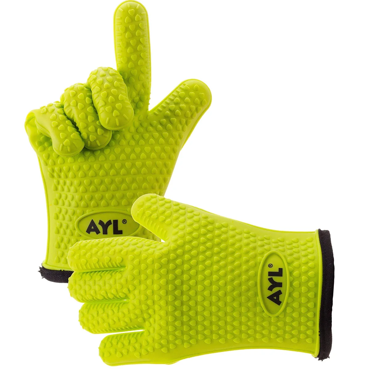  AYL 5FGR Heat-Resistant Silicone BBQ Glove 500°F — product photo
