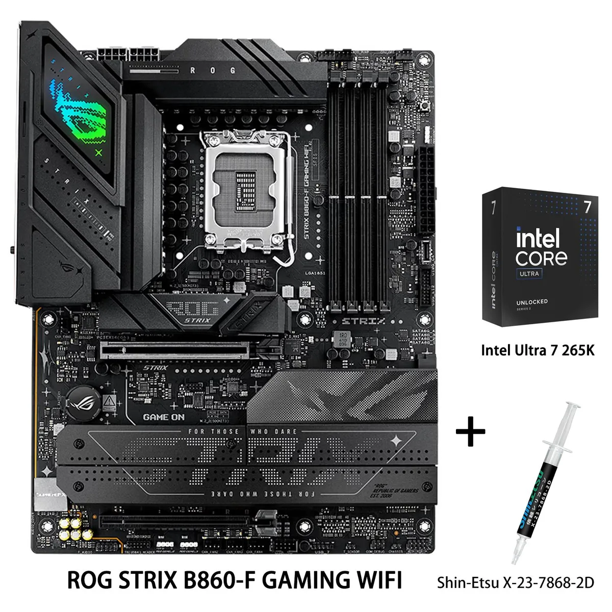 ASUS ASUS ROG STRIX B860-F GAMING WIFI + Intel Ultra 7 265K Combo — product photo