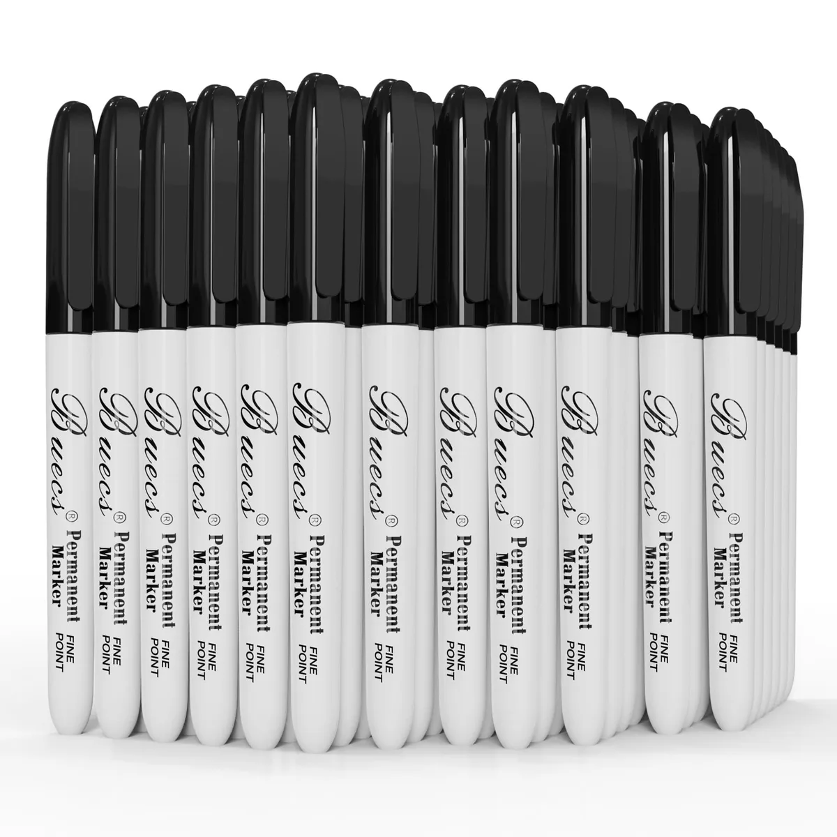 Permanent Markers 60 Count Black Fine Point — product photo