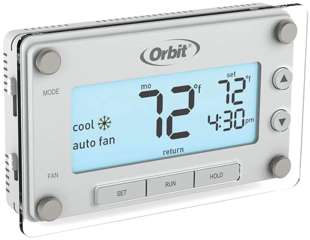  Orbit 83521 Clear Comfort Programmable Thermostat White — product photo