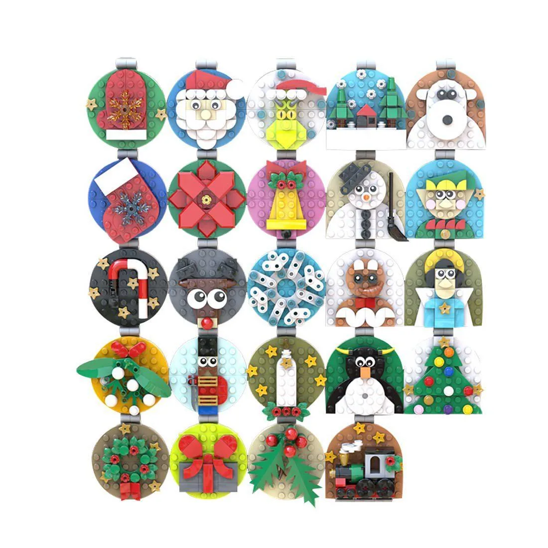 ZITIANYOUBUILD ZITIANYOUBUILD Advent Calendar Ornaments Blocks Set 688PCS MOC-202061 — product photo