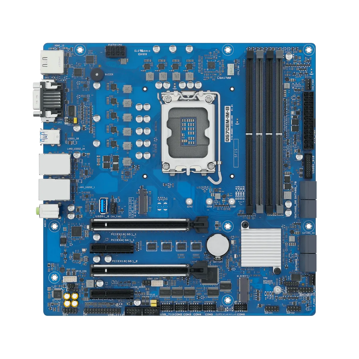 CONTEC CONTEC 26316 GMB-MQ67010 server motherboard LGA 1700 DDR5 4400 128GB — product photo