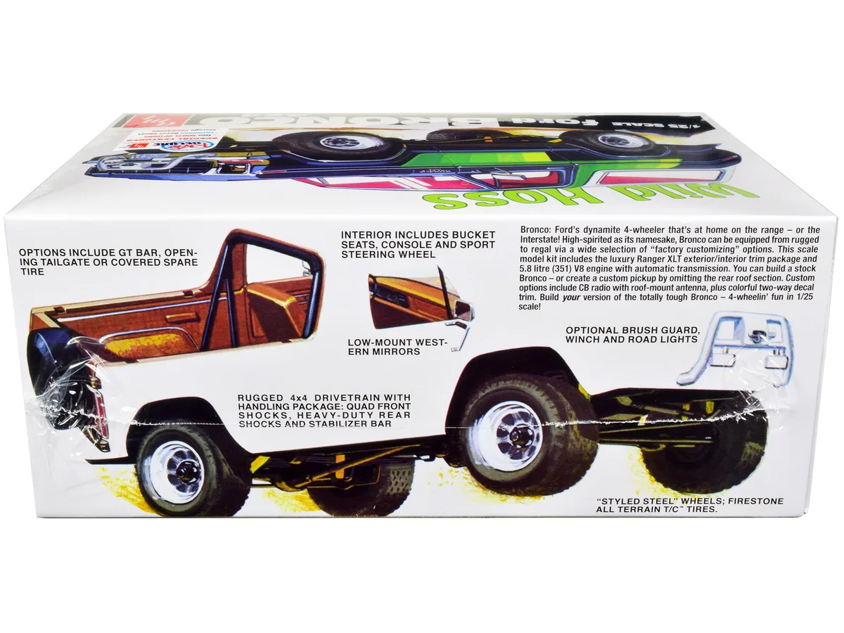 AMT AMT Ford Bronco 4X4 "Wild Hoss" 1/25 Scale Model Kit 110 Parts AMT1304 — product photo