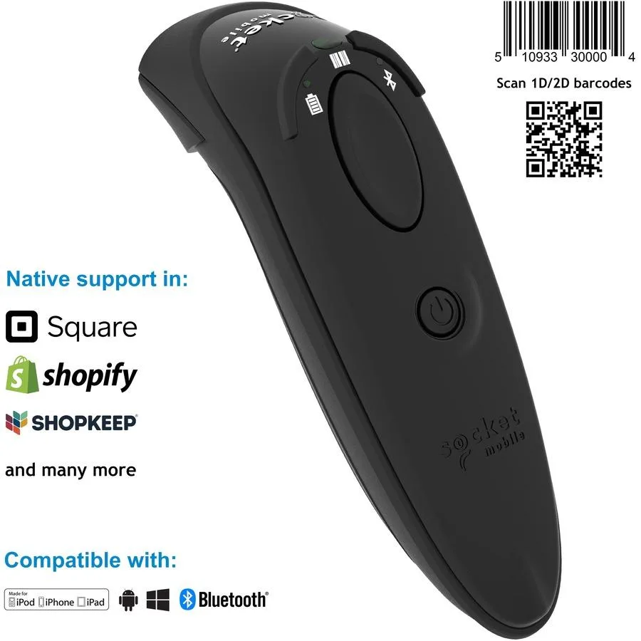 Socket Mobile, Inc. Socket Mobile CX37602412 DuraScan D740 v20 barcode scanner — product photo