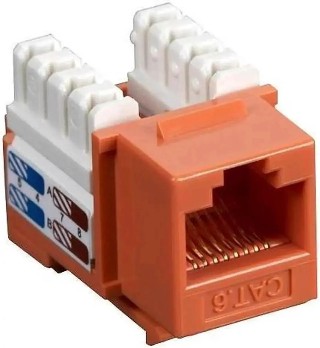 SMUGDESK SMUGDESK 25Pack Orange CAT6 Keystone Jacks — product photo