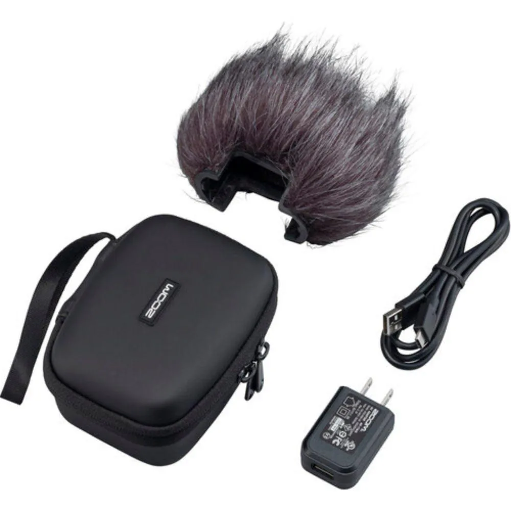 Zoom APH-2e accessory pack with hairy windscreen, padded case, AD-17 adapter and USB-C cable