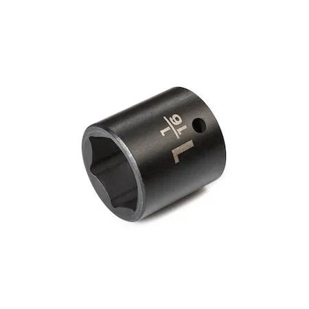 TEKTON 1/2 inch drive 6-point impact socket with laser and stamped size markings