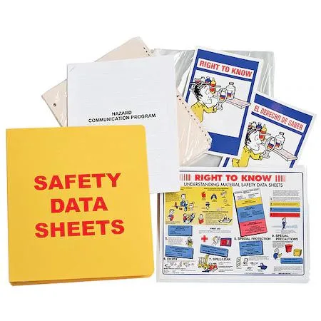 Yellow binder with clear sheet protectors and index tabs